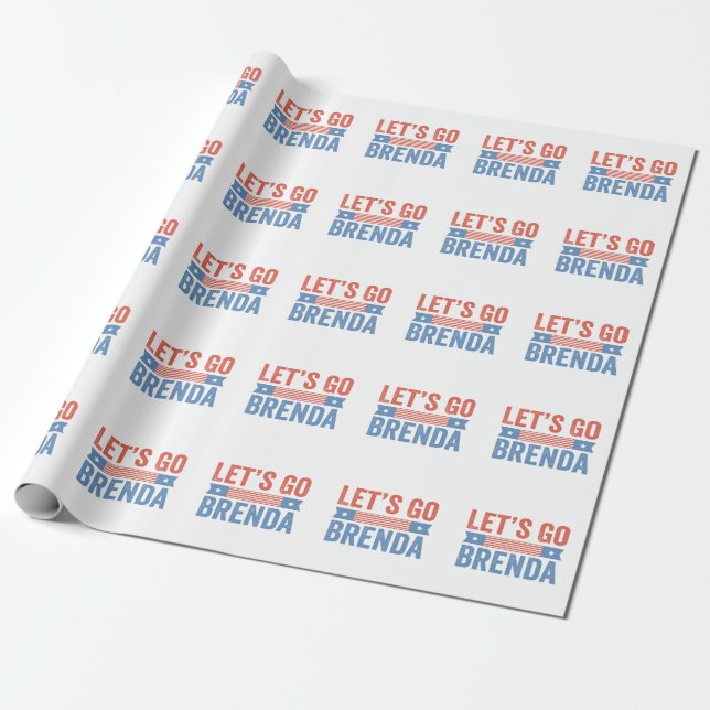 Papel De Presente Eleição de Brenda Kamala, vamos 2024 (Desenrolado)