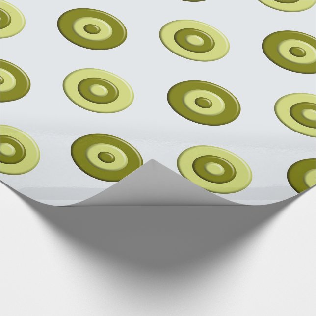 Papel De Presente Elemento verde das bolinhas (Ponta)