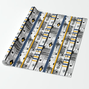 Papel De Presente Elementos geométricos do ornamento moderno da Abs