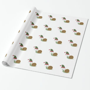 Papel De Presente Elf de Natal de Caracol