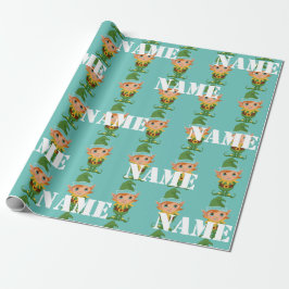 Papel De Presente Elf de Natal para Crianças Personalizadas