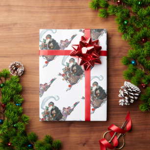 Papel De Presente Elfo Alegre de Natal, Jessie Willcox Smith