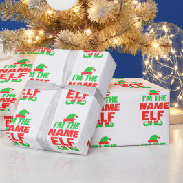 Papel De Presente Elfo de Natal Personalizado