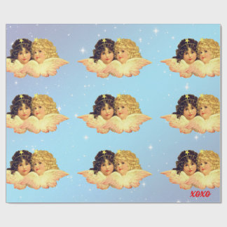 PAPEL DE PRESENTE EMBALAGEM DE ÂNGULO DE VINTAGEM DE PAPEL ESTRELAS