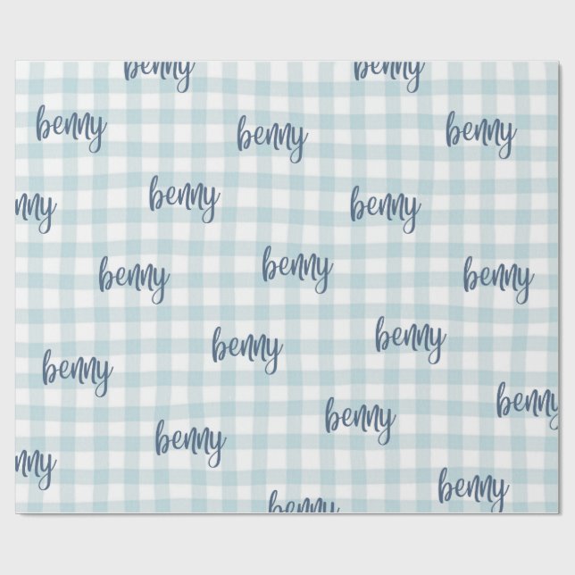 Papel De Presente embalagem de presente com nome personalizado (Aberto)