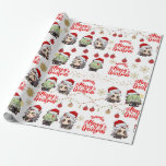 Papel De Presente Embalagem de presente de Natal Itto & Kuki<br><div class="desc">Papel de embrulho de presente de Natal Itto & Kuki | Impacto da Genshin</div>