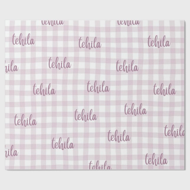 Papel De Presente embalagem para presente com nome personalizado (Aberto)
