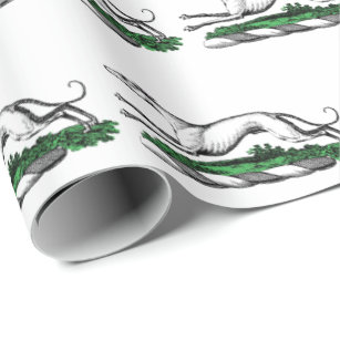 Papel De Presente Emblem de Tremor Greyhound com Crest Heráldica