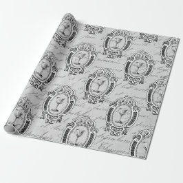 Papel De Presente Emblema de vinho francês antigo