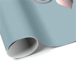 Papel De Presente Emblema do Coração de Cobre de Casamento 7<br><div class="desc">Eles ganharam seu aniversário de sete anos de casamento em cobre, e qual poderia ser uma maneira melhor do que marcá-lo com uma arte original, um metal de honra cardíaca em um belo papel de embrulho Zazzle? Também estou disponível para qualquer personalização ou ilustração que você desejar, apenas me mande...</div>