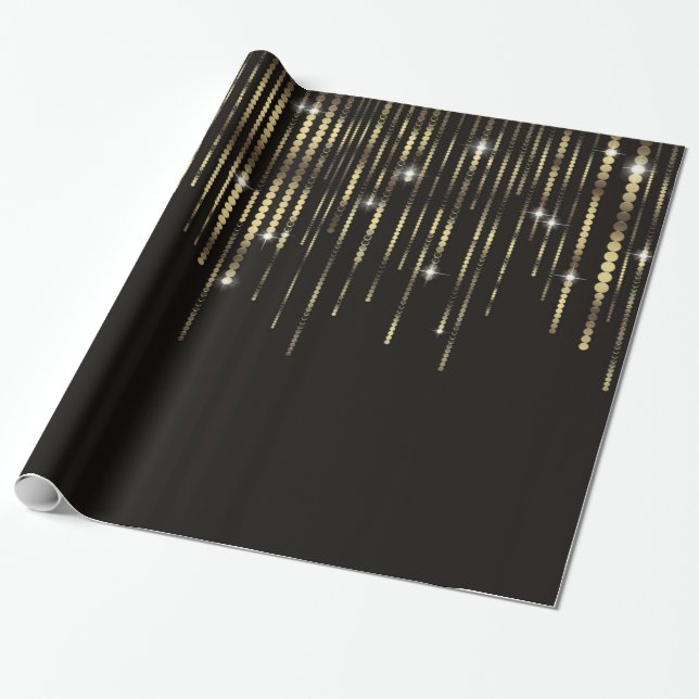 Papel De Presente Embrulhamento de presente de Sparkle Elegante com  (Desenrolado)