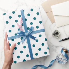 Papel De Presente Embrulhe seu Presente com Elegância em Azul Turque