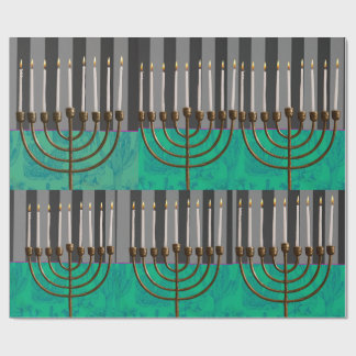 Papel De Presente Embrulho de Presente de Hanukkah