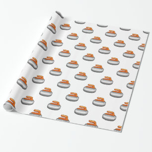 Papel De Presente Emoji Curling Stone