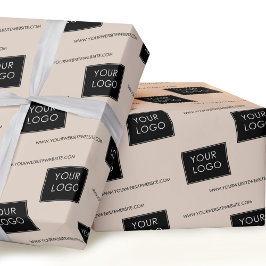 Papel De Presente Empresa comercial do site de logotipo personalizáv