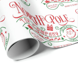 Papel De Presente Empresa de Brinquedos Natal Papai Noel Polo Norte