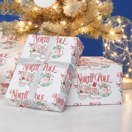 Papel De Presente Empresa de Brinquedos Papai Noel Polo Norte