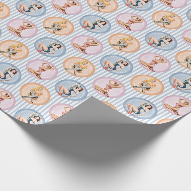 Papel De Presente Encaixe as Damas - Pinups de Modelos Retroativos (Ponta)