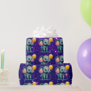 Papel De Presente Encantamento de elefante encantado considerado ins