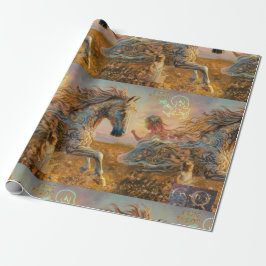 Papel De Presente Encantando Papel de Enrolamento de Tintas de Ochre