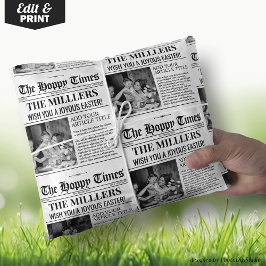 Papel De Presente Encapsulamento de presente de Páscoa personalizado