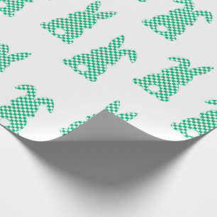 Papel De Presente Encapsulamento de Xadrez de coelho da Páscoa