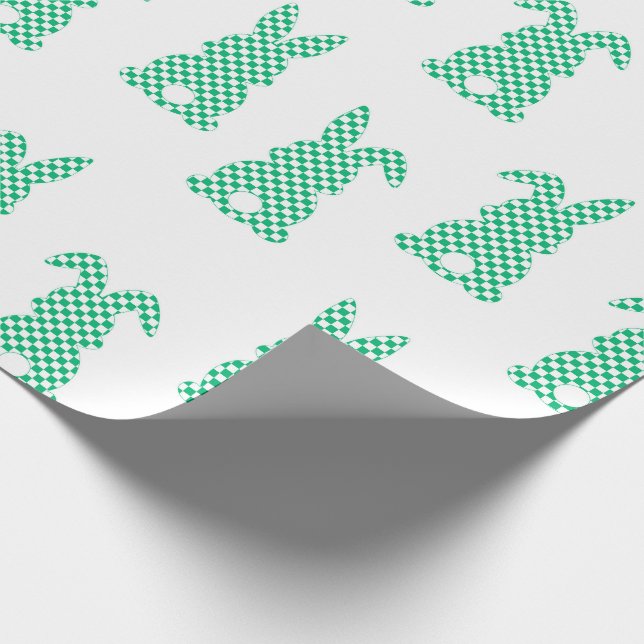 Papel De Presente Encapsulamento de Xadrez de coelho da Páscoa (Ponta)
