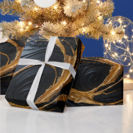 Papel De Presente Enchanted Ornament Golden Holiday Gift Wrap