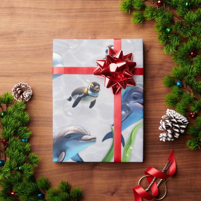 Papel De Presente Encontro nos rolos de papel para enrolamento de go (Presente de Natal)