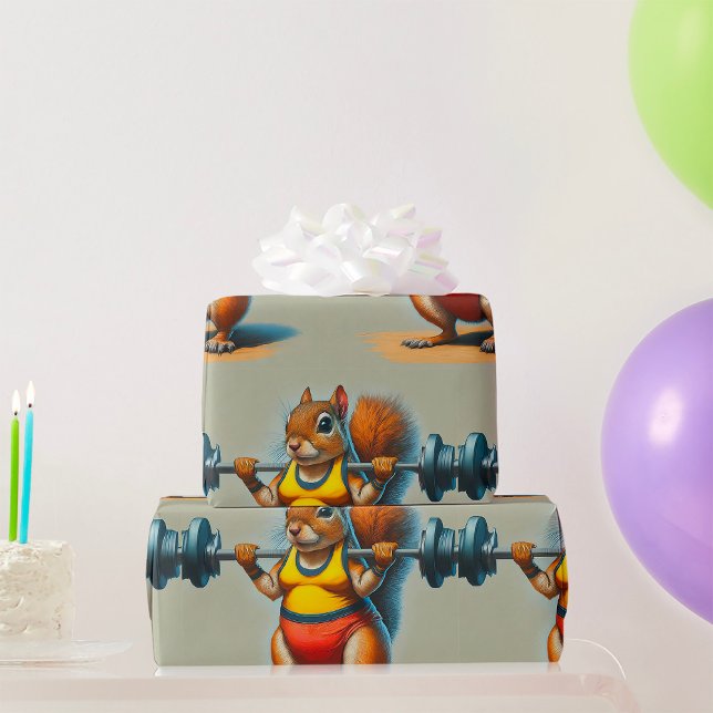 Papel De Presente Energia de Esquilo (Criador carregado)