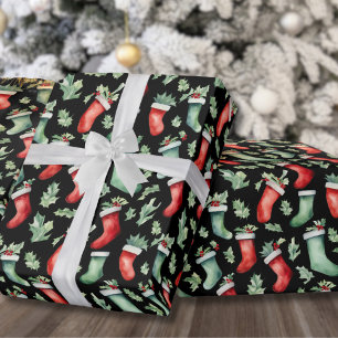 Papel De Presente Enfeitando a árvore de Natal