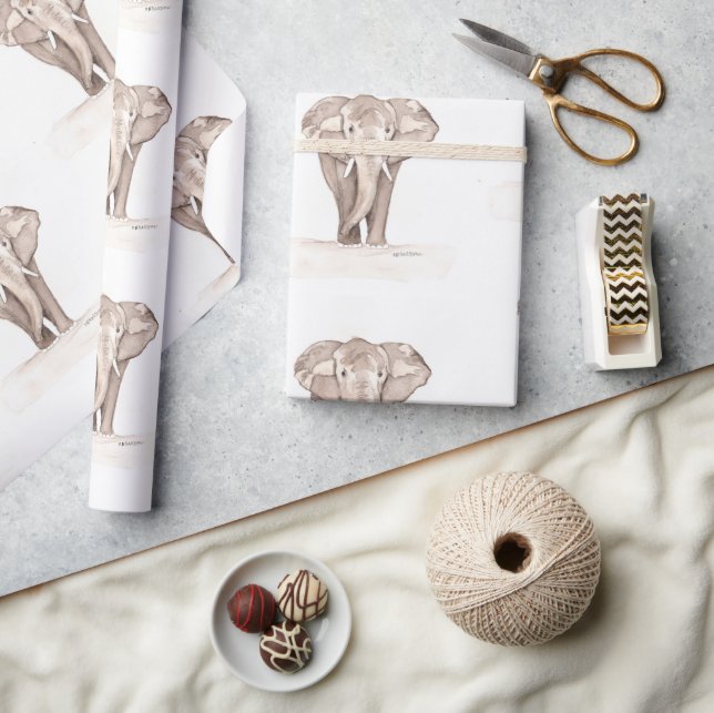 Papel De Presente enfeite de elefante (Artesanato)