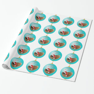 Papel De Presente Enfeite de Natal do Pequinês