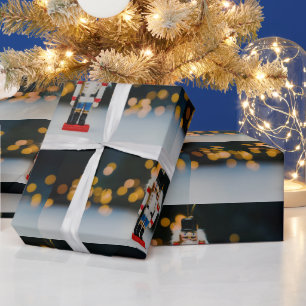 Papel De Presente Enfeite de natal noz quebradora clássico do Slippe