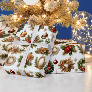 Papel De Presente Enfeite Decorativo de Natal Ornamento