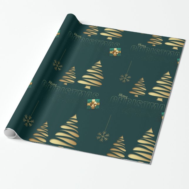 Papel De Presente Enfeite Decorativo de Natal Ornamento (Desenrolado)