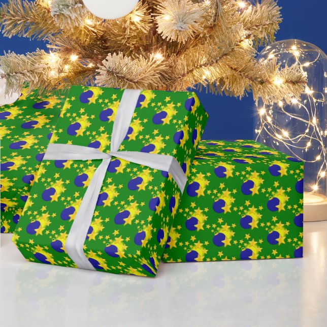 Papel De Presente Enfeites de Bola de Natal (Feriados)