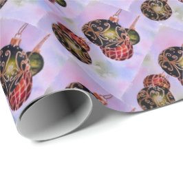 Papel De Presente Enfeites de natal