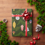 Papel De Presente Enfeites de natal de Arte Folclada<br><div class="desc">Certifique-se de que cada presente que você dá tem uma camada de amor criando papel personalizado de embalagem. Disponível em quatro tipos de papel premium e cinco tamanhos diferentes, nosso papel de embalagem tem todas as suas necessidades de embalagem de presente cobertas - porque a apresentação é tão importante quanto...</div>