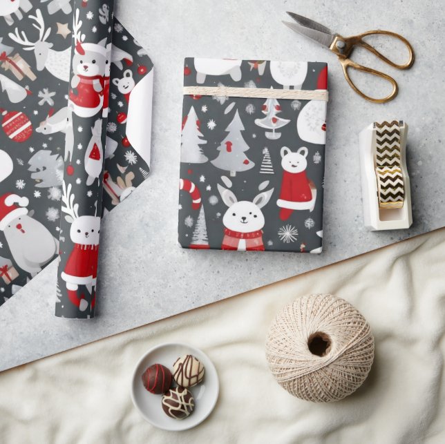 Papel De Presente Enfeites de natal em papel de decapagem ou enrolaç (Artesanato)