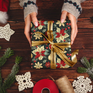 Papel De Presente Enfeites de natal Festivos Padrão Invisível