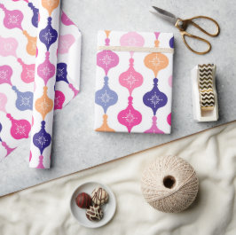 Papel De Presente Enfeites de natal moderno