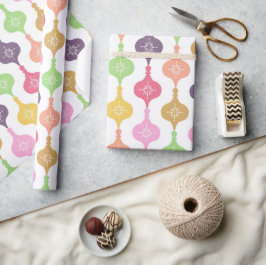 Papel De Presente Enfeites de natal moderno