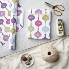 Papel De Presente Enfeites de natal moderno