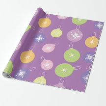 Enfeites de Natal Pastel Flocos de Neve Violeta
