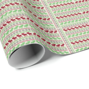 PAPEL DE PRESENTE ENFEITES DE NATAL REINDEER