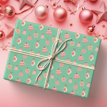 Enfeites de Natal Rosa Retro