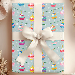 Papel De Presente Enfeites Festivos & Flocos de Neve