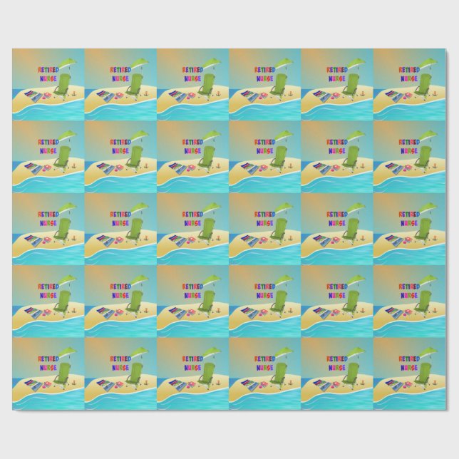 Papel De Presente Enfermeira aposentada, divertida no Sol (Aberto)