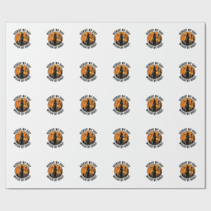 Papel De Presente Enfermeira Bruxa Design de Turno Assustador Vintag